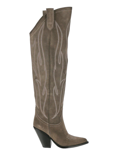 Sonora Hermosillo 110mm Knee-high Boots In Grey
