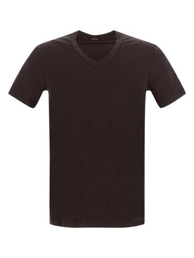 Tom Ford Underwear V-neck T-shirt In Black