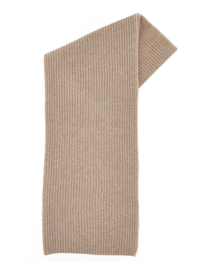 Closed Ribbed Knit Scarf