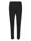 Issey Miyake Pleated Ankle Pants In Black