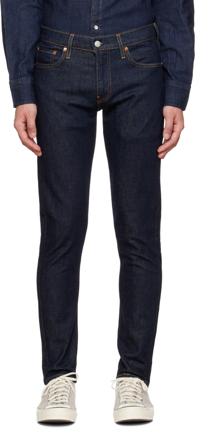 Levi's Indigo 512 Slim Taper Jeans In Mid Knight Adv