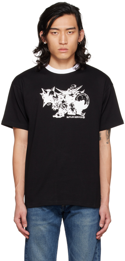 Butler Svc Ssense Exclusive Black Knight Fall Ringer T-shirt