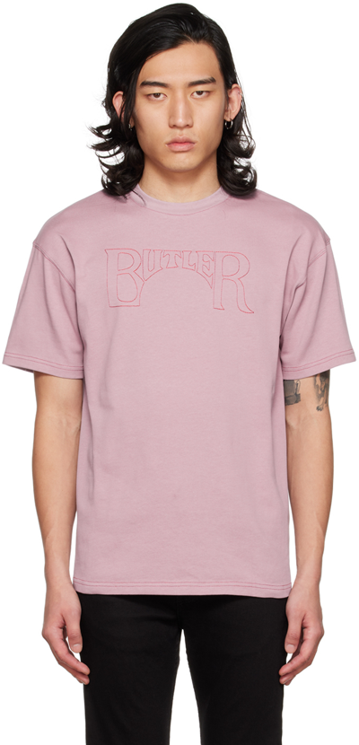 Butler Svc Ssense Exclusive Purple Contrast Arch T-shirt In Lavender