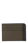 Hogan Leather Credit Card Case In Black/brown