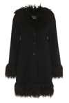 BOUTIQUE MOSCHINO WOOL JERSEY COAT