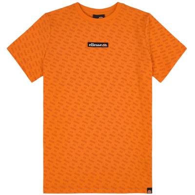 Ellesse Kids' Arancie Jr Branded T-shirt Black In Orange