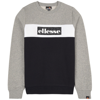 Ellesse Kids' Pavone Jr Color-blocked Sweatshirt Gray In Grey