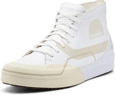 Pre-owned Sorel Men's Grit Sneaker Chukka Wp — Waterproof Suede Sneakers In White, White