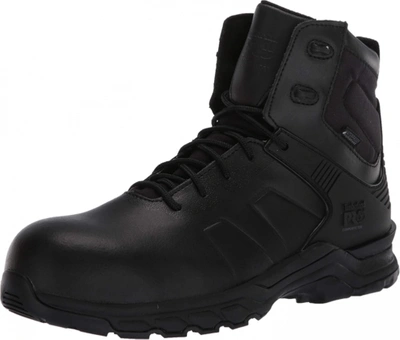 Pre-owned Timberland Pro Kids'  Men's Hypercharge 6 Inch Composite Safety Toe Puncture... In Black