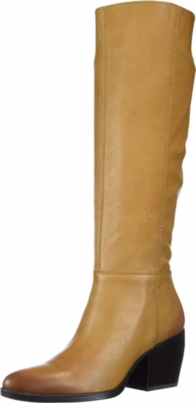 Pre-owned Naturalizer Women's Fae Shaft Knee High Boot In Peanut Butter