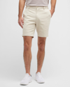 Peter Millar Men's Pilot Flat Front Shorts In Stone