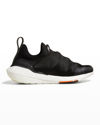 Y-3 Ultraboost 22 Leather-trimmed Primeknit Sneakers In Black/cwhite/cwhi