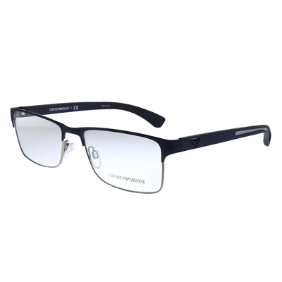 Emporio Armani Ea 1052 3155 53mm Unisex Rectangle Eyeglasses 53mm In White