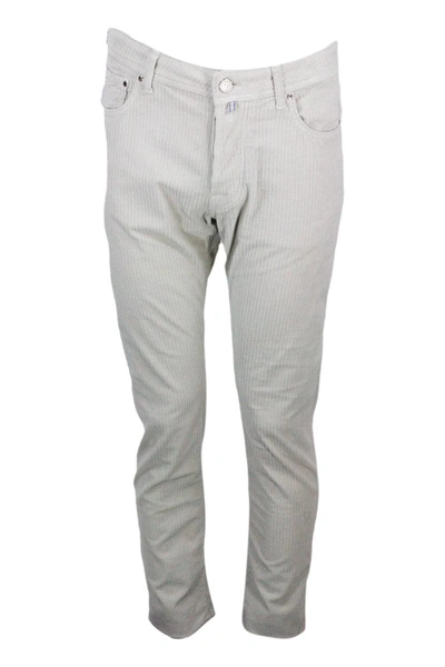 Jacob Cohen Trousers White In Cream