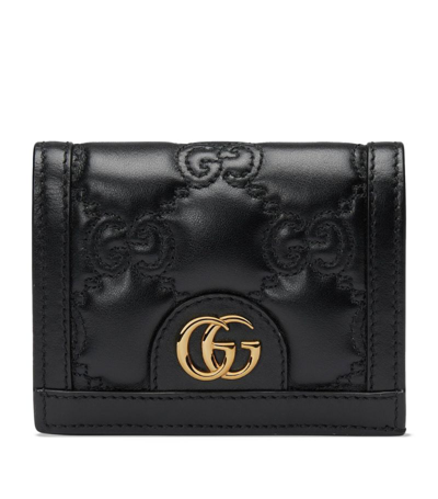 Gucci Matelassé Leather Gg Bifold Wallet In Black