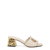 Gucci Women's Interlocking G Cut-out Sandal In Nude