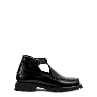 Hereu Aielo Sport Smooth-leather Chukka Boots In Black
