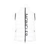 Moncler Cenis Logo Print Down Vest In White