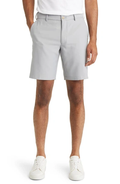 Peter Millar Salem High Drape Performance Shorts In British Grey