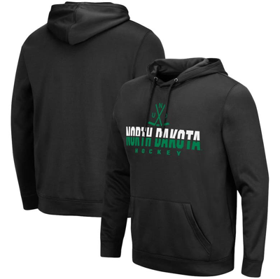 Colosseum Black North Dakota Lantern Pullover Hoodie