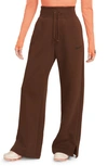 Nike Sportswear Phoenix High Waist Wide Leg Sweatpants In Brown