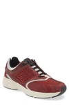 Fendi Nubuck Faster Sneakers In Rouge