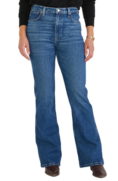 Etica Anya Modern Flare Leg Jeans In Blue