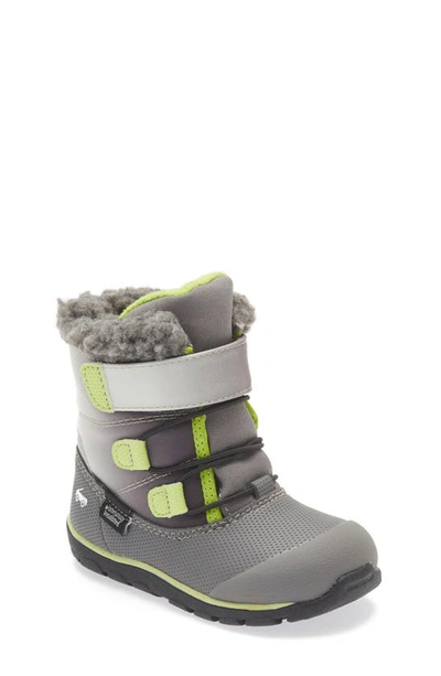 See Kai Run Kids' Gilman Waterproof Snow Boot In Grey