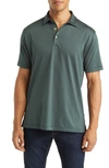 Peter Millar Halford Stripe Performance Polo In Balsam