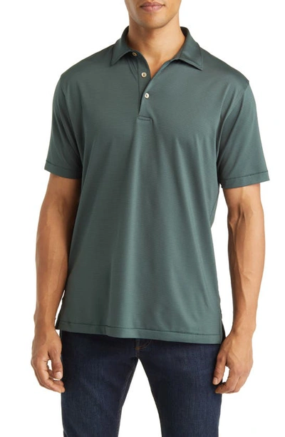 Peter Millar Halford Stripe Performance Polo In Balsam