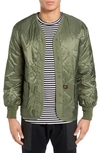 Alpha Industries Als Liner Quilted Ripstop Down Jacket In Olive Green