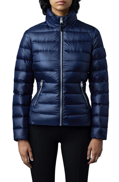 Mackage Davina Water Repellent 800 Fill Power Down Puffer Jacket In Navy
