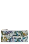 Brahmin Croc Embossed Leather Credit Card Wallet In Spellbound Ombre Melbourne