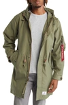 ALPHA INDUSTRIES M-59 COTTON BLEND FISHTAIL PARKA