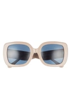 Tory Burch 54mm Butterfly Sunglasses In Bone