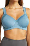 Wacoal Lindsay Sport Underwire T-shirt Bra In Bluestone