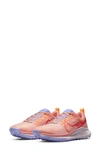 Nike React Pegasus Trail 4 Running Shoe In Arctic Orange/ Madder Root