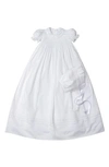 KISSY KISSY NEW SILENE COTTON CHRISTENING GOWN & BONNET