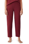 Eileen Fisher Sleep Wear Lantern Organic Cotton Pants In Cranberry