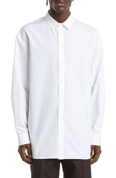 Jil Sander Friday Cotton Poplin Button-up Shirt In White