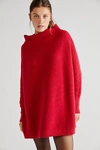 Free People Ottoman Slouchy Tunic In Cranberry