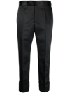 Sapio Wool Trousers: Straight Legs In Schwarz