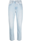 OFF-WHITE SLIM-FIT CROPPED JEANS