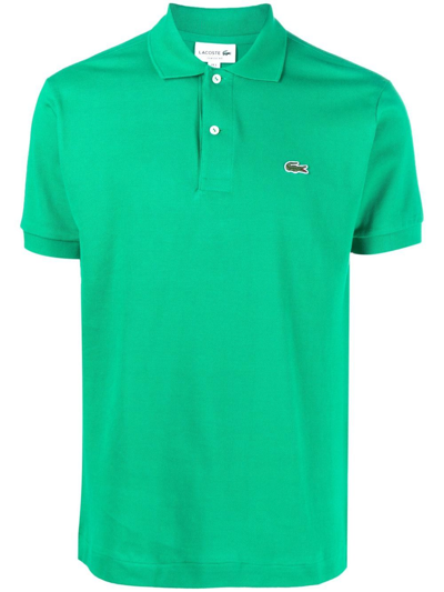 Lacoste Logo-patch Short-sleeve Polo Shirt In Green
