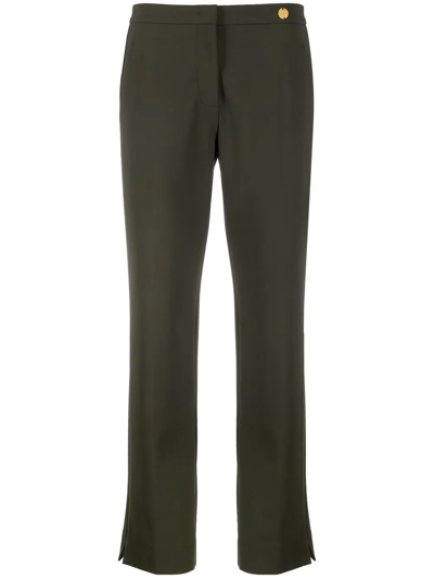 Câllas Jules Flared Tailored Trousers In Green