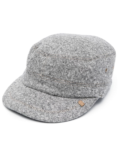 Brunello Cucinelli Melange-effect Baseball Cap In Grey