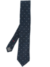 Brunello Cucinelli All-over Graphic-print Tie In Blau