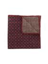 Brunello Cucinelli All-over Graphic-print Handkerchief In Rot