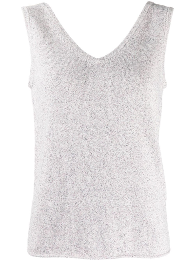 Onefifteen Cut-out Detail Sleeveless Top In Purple