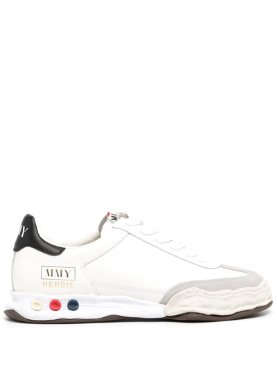 Miharayasuhiro Harbie Canvas Low-top Sneakers In White